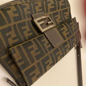 Fendi Zucca Baguette Bag